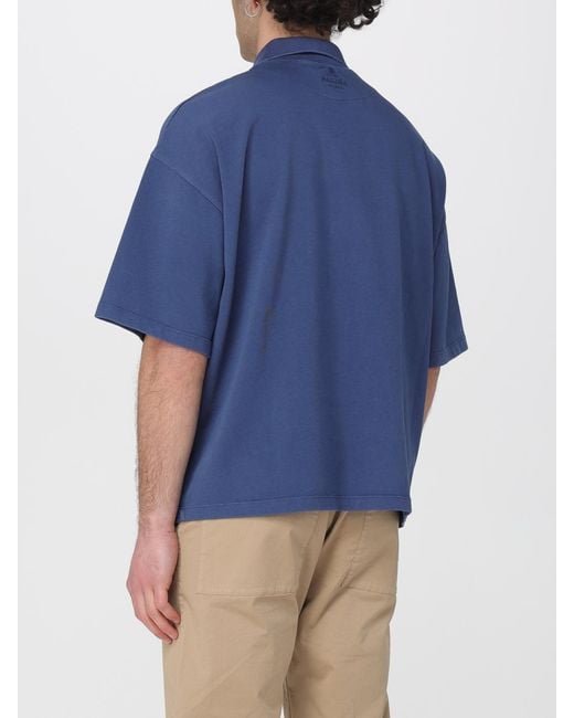 Barena Blue Cotton Polo Shirt for men