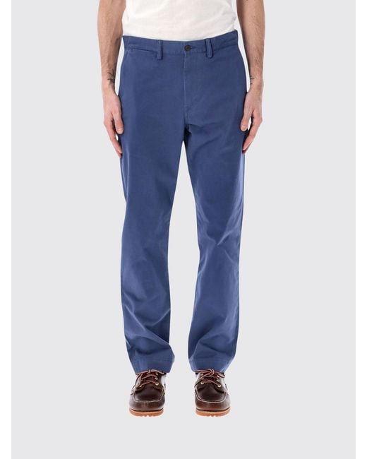 Polo Ralph Lauren Blue Slim Fit Stretch Cotton Chino Pants for men