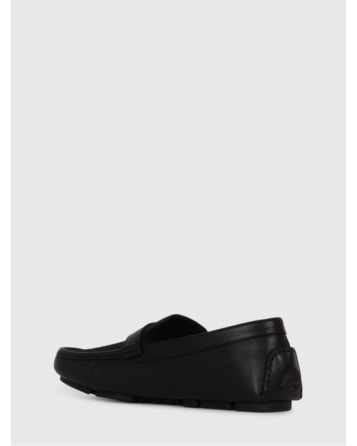 Fendi White Ff Leather Loafers for men