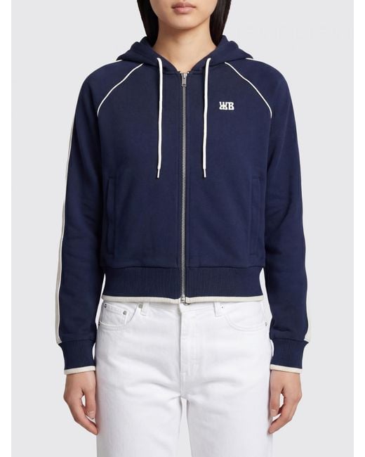 Wales Bonner Blue Cotton Blend Hoodie