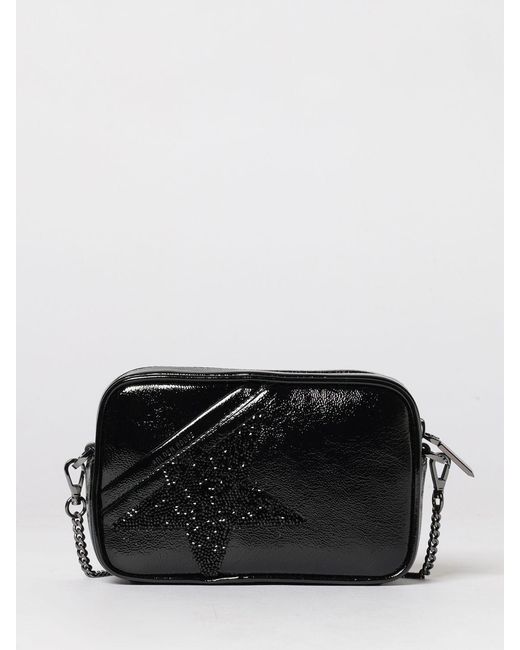 Golden Goose Deluxe Brand Black Star Mini Calfskin Leather Shoulder Bag