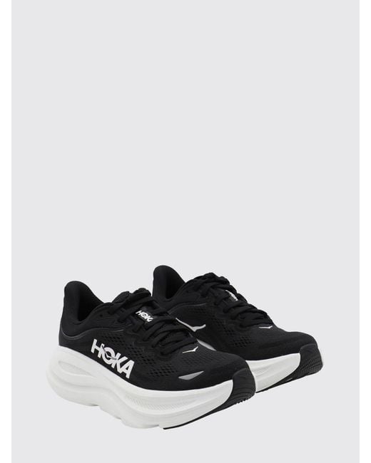 Hoka One One White Bondi 9 Sneakers By