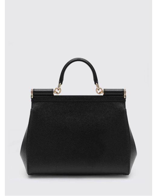 Dolce & Gabbana Black Dolce &Amp Gabbana Sicily Dauphine Leather Bag