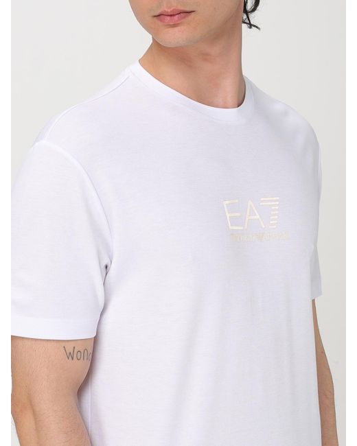 EA7 White T-Shirt for men