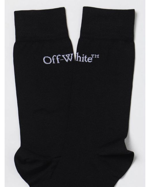 Off-White c/o Virgil Abloh Black Logo Socks for men