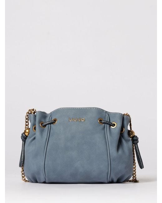 Liu Jo Blue Synthetic Suede Bag