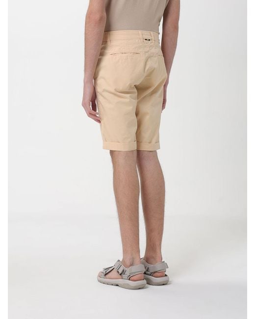 Mason's Natural Slim Fit Stretch Cotton Shorts for men