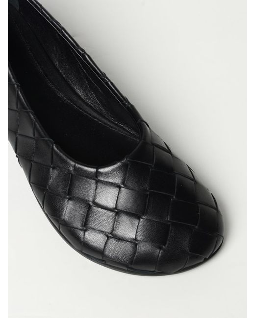 Bottega Veneta Black Intrecciato Ballerinas