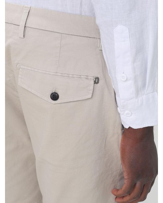 Dondup White Stretch Cotton Chino Shorts for men