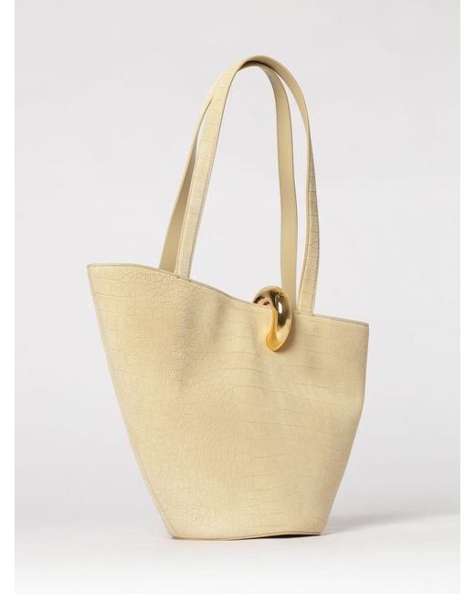 Jacquemus Natural Bambola Medium Croc Print Nubuck Bag