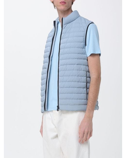 Peuterey Blue Moise 02 Padded Nylon Vest for men