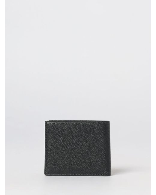 Tom Ford White Grained Calfskin Bifold Wallet With Laminated Logo for men
