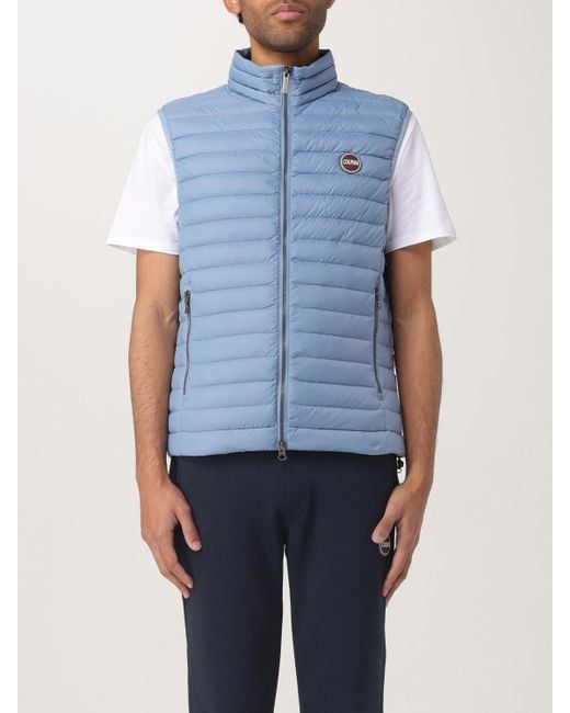 Colmar Blue Quilted Nylon Jacket for men