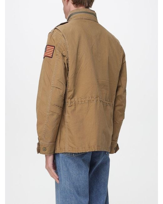 Polo Ralph Lauren Natural Cotton Jacket With Patch for men