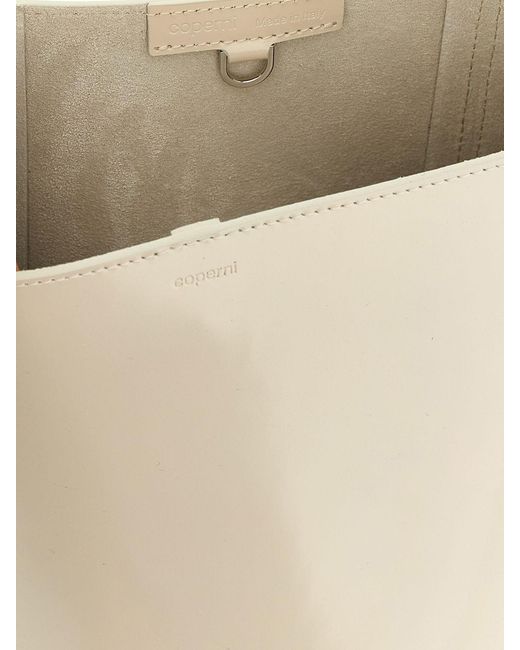 Coperni White Patent Leather Bucket Bag