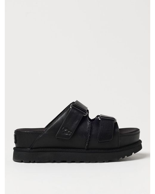 Ugg Black Heeled Sandals