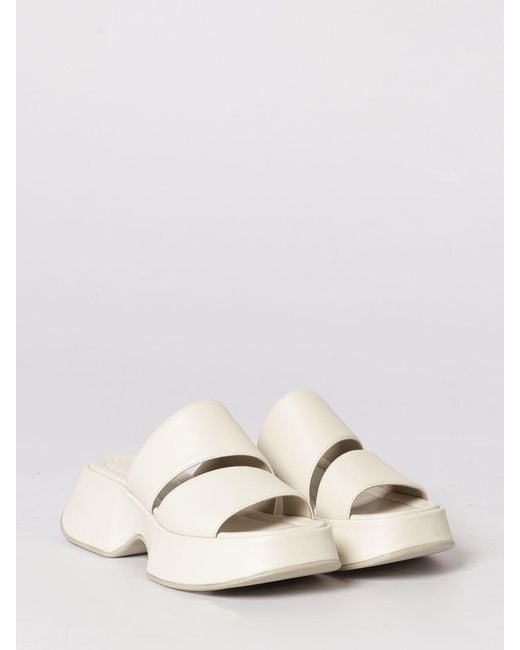 Vic Matié Natural Vic Mati&Eacute Leather Sandals