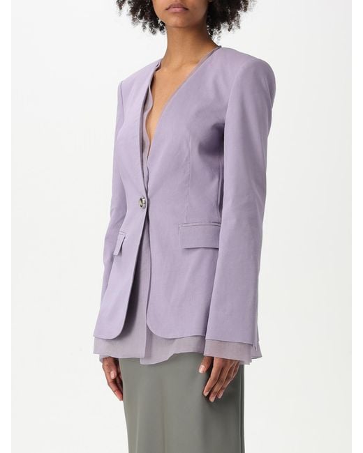 Pinko Purple Vneck Blazer