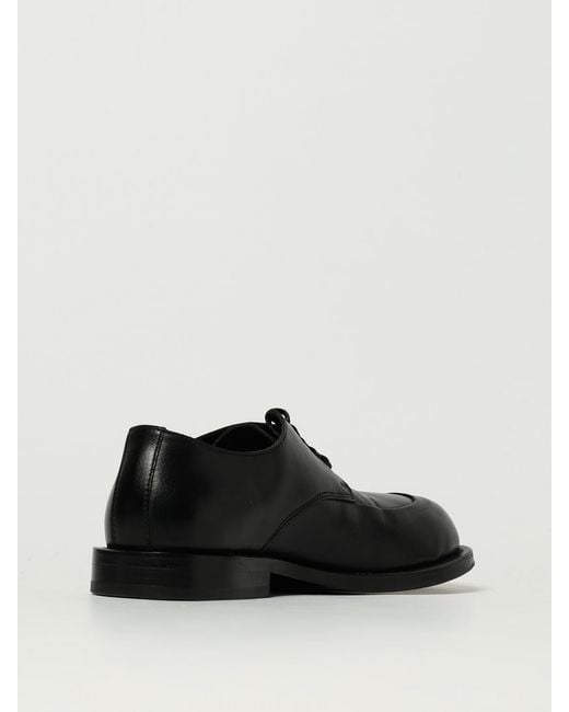 Moschino Couture Black Leather Derby Shoes for men