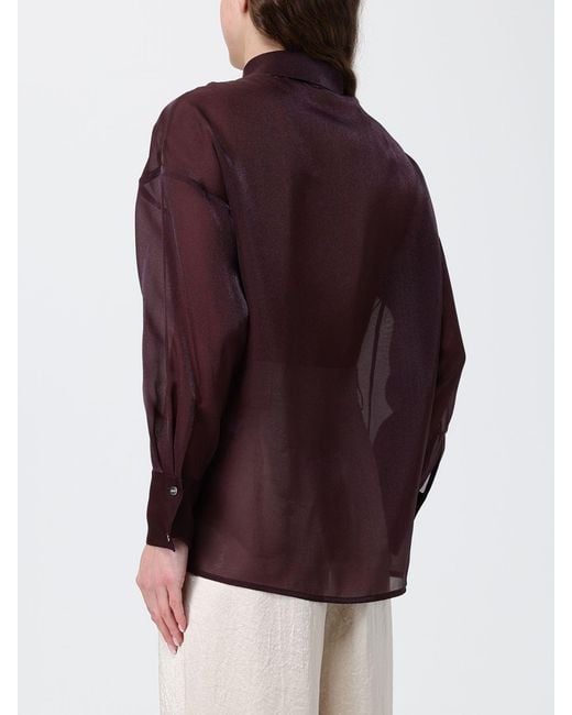 Liu Jo Purple Chiffon Shirt
