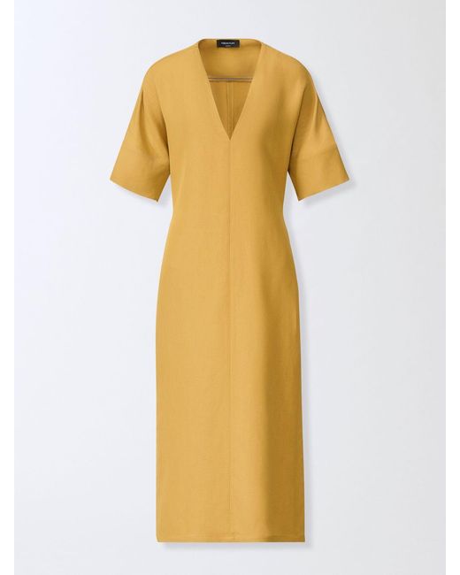 Fabiana Filippi Yellow Viscose Blend Dress