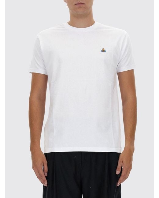 Vivienne Westwood White Cotton T-Shirt for men