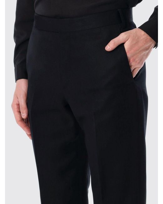 Lardini Black Slim Fit Tailored Pants for men