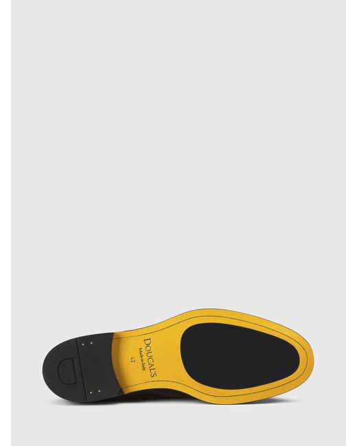 Doucal's White Suede Loafers With Tassels for men