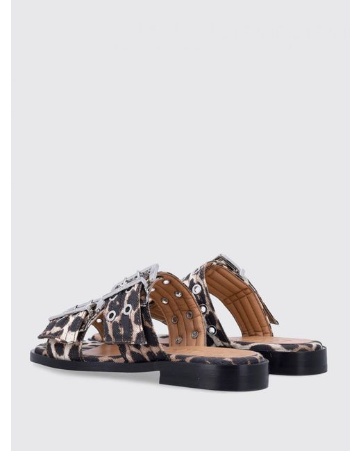Ganni White Flat Shoes