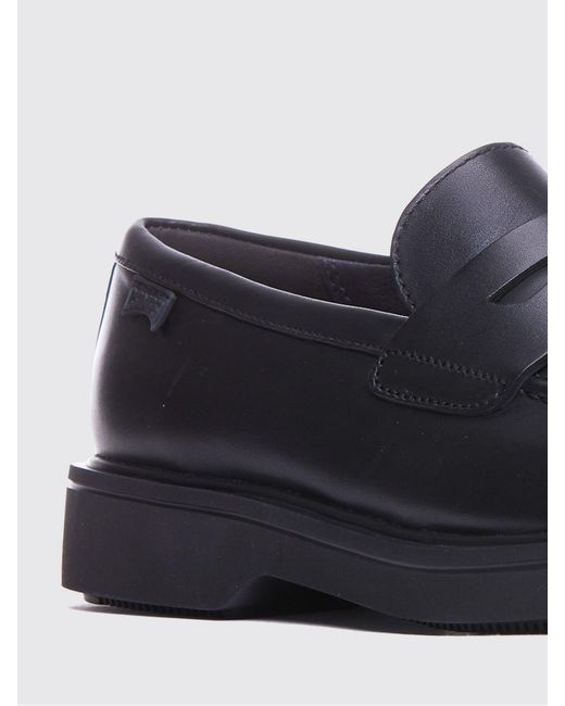 Camper Blue Norman Leather Loafers for men