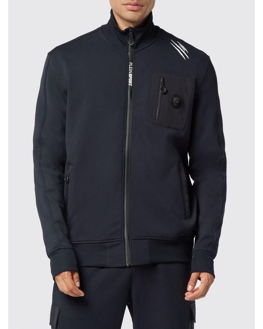 Philipp Plein Blue Polyester Sweatshirt for men