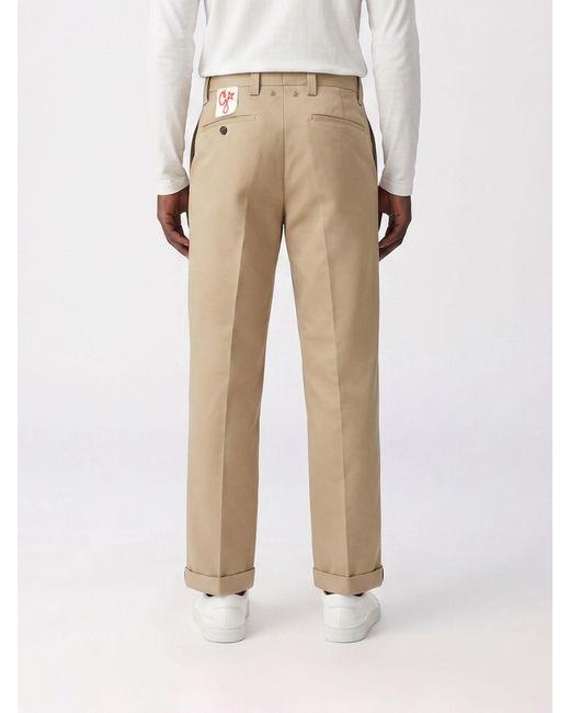 Golden Goose Deluxe Brand Natural Cotton Tailored Trousers for men