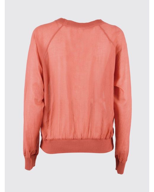 Aspesi Red Cotton Voile Top