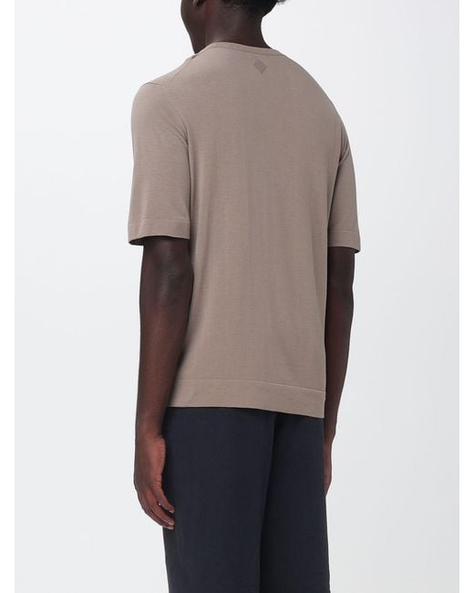 Ballantyne Gray Basic Cotton T-Shirt for men