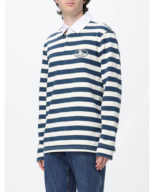 Burberry Blue Polo Shirt for men