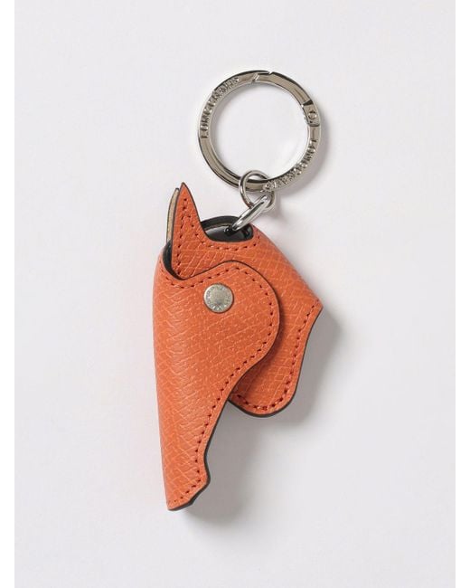 Longchamp White Key Chain