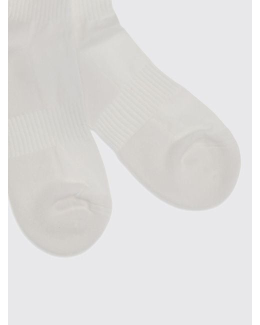 Brunello Cucinelli White Cotton Blend Socks for men