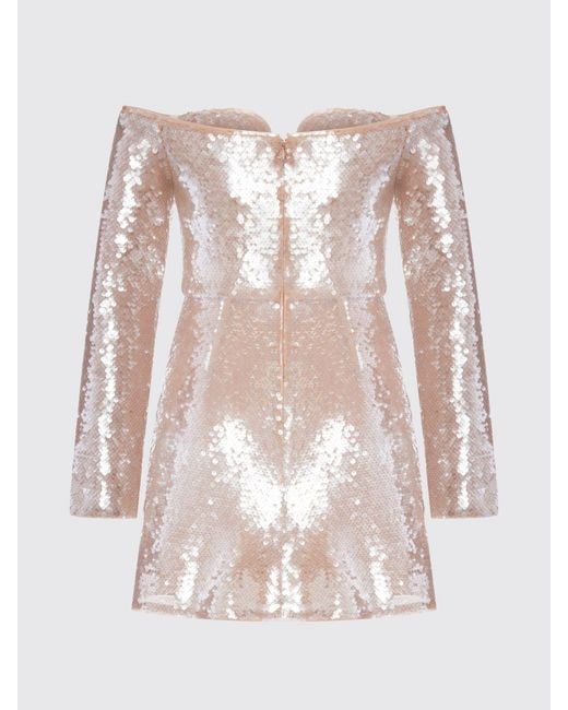 Self-Portrait Pink Sequined Mini Dress