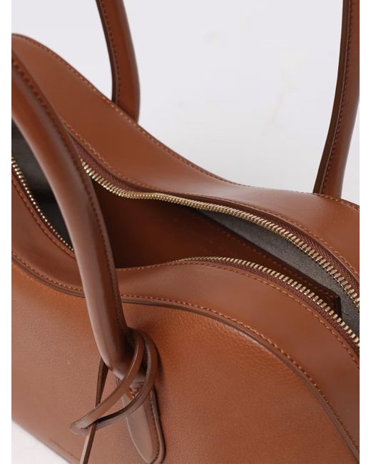 Stella McCartney Brown Grained Synthetic Leather Ryder Bag