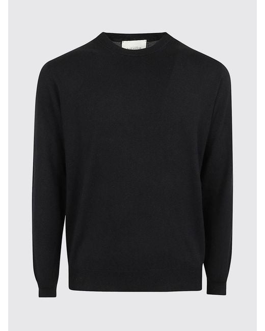 Ballantyne Black Cotton And Silk Sweater for men