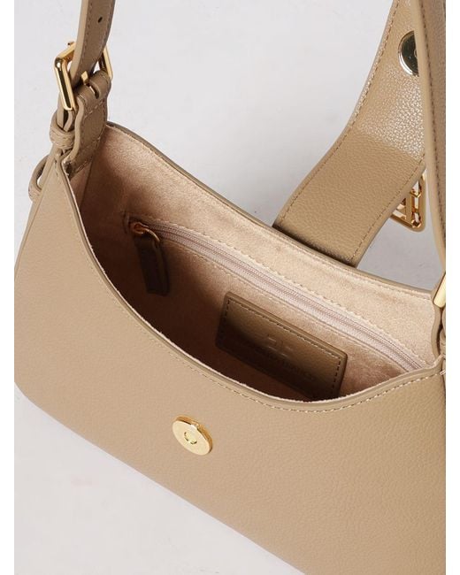 Elisabetta Franchi White Small Hobo Bag With Charm