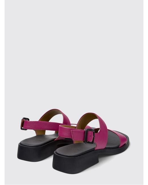 Camper Pink Dana Leather Sandal