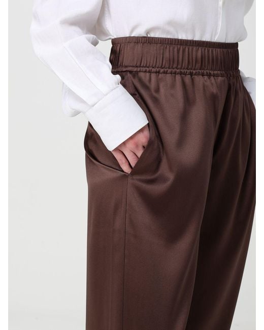 Brunello Cucinelli Brown Silk Jogging Trousers