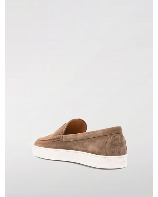 Tod's White Suede Loafers for men