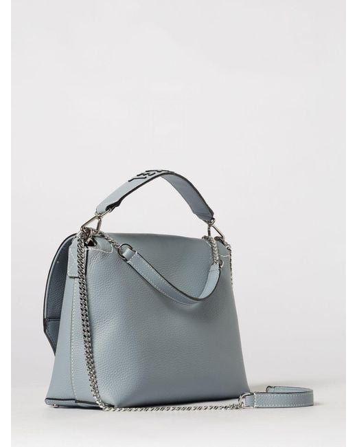 Lancel Gray Ninon Grained Leather Bag