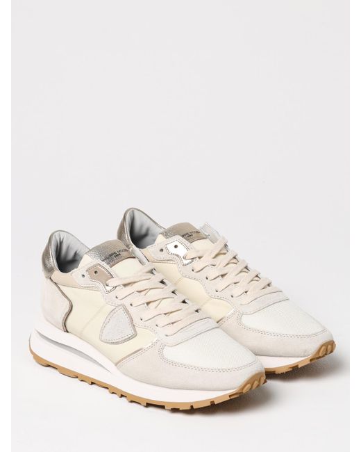 Sneakers Tropez Haute di Philippe Model in Natural