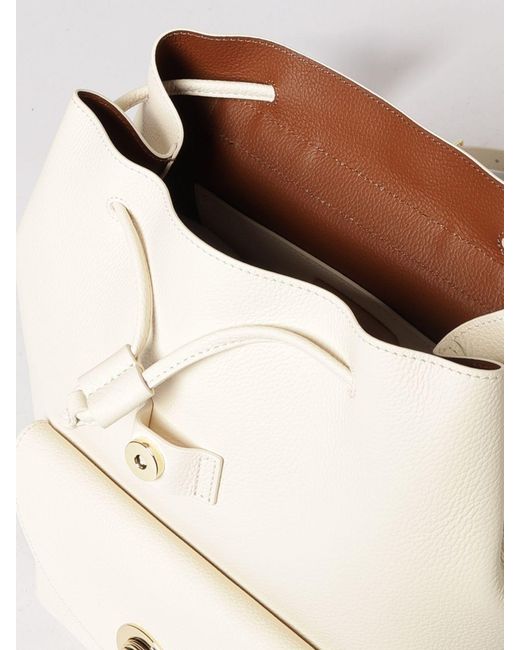Coccinelle Natural Nikla Grained Leather Backpack