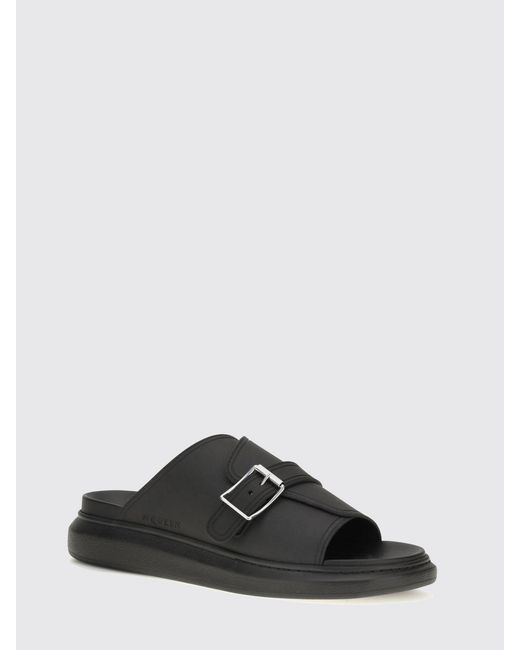 McQueen Black Sandals for men
