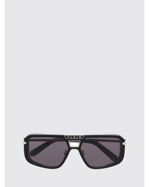 Philipp Plein Black Metal And Acetate Sunglasses for men