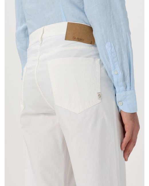 Pantalon Siviglia pour homme en coloris White
